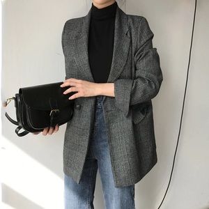 Yesstyle Soswift - Double Breasted Plaid